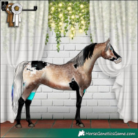 Horse Color:Silver Brown Ice Onyx Splash Tobiano Appaloosa Rabicano 
