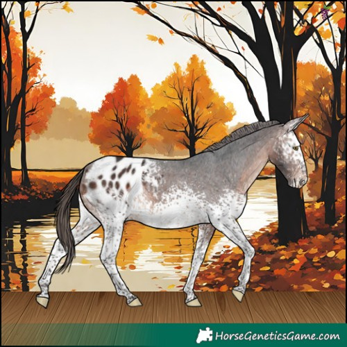 Horse Color:White Spotted Brown Blanket 