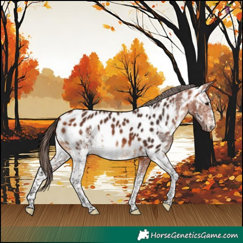 Horse Color:White Spotted Bay Appaloosa