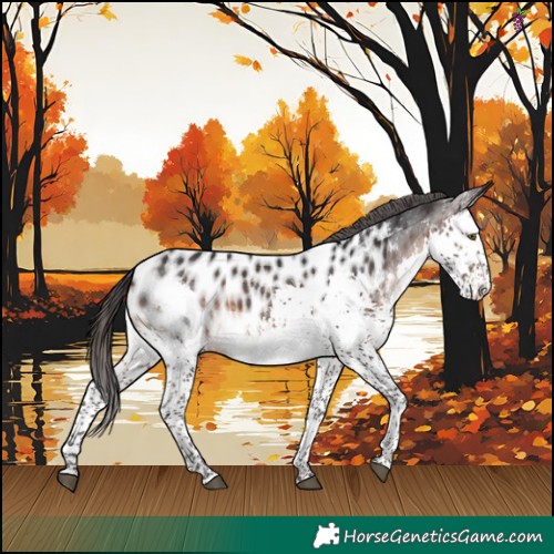 Horse Color:White Spotted Brown Splash Appaloosa 