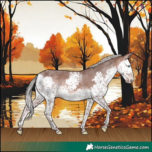 Horse Color:White Spotted Silver Brown Splash Tobiano Appaloosa 