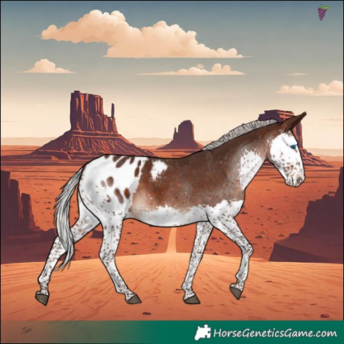 Horse Color:Silver Brown Splash Appaloosa 