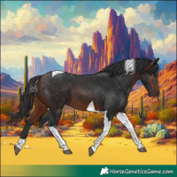Horse Color:Brown Tobiano