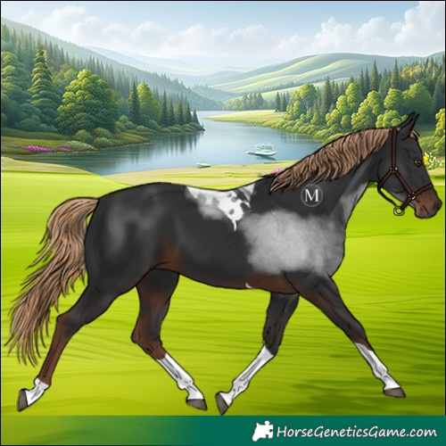Horse Color:Liver Chestnut Tobiano 