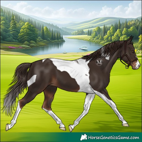 Horse Color:Liver Chestnut Tobiano 