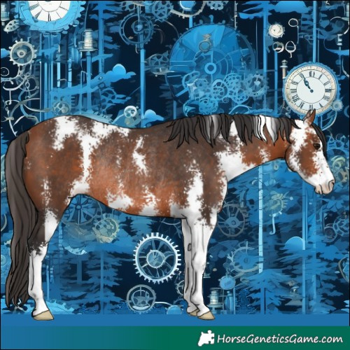 Horse Color:Bay Sabino Rabicano
