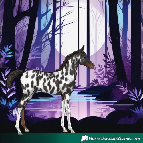Horse Color:Liver Chestnut Tobiano Appaloosa 
