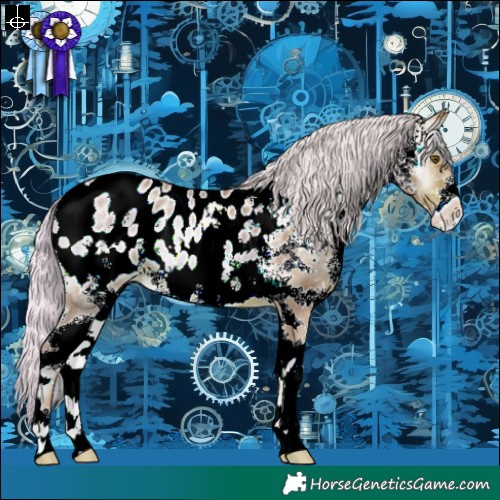 Horse Color:Watercolor White Spotted Silver Brown Pearl Onyx Blanket 