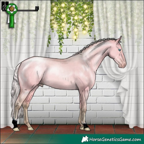 Horse Color:Watercolor Silver Buckskin Pearl Dun Sabino 