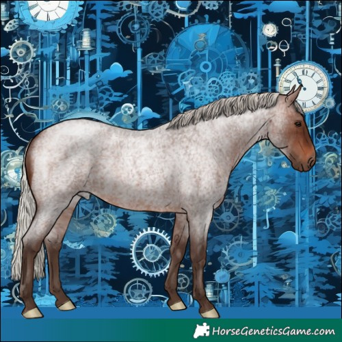 Horse Color:Silver Brown Roan 