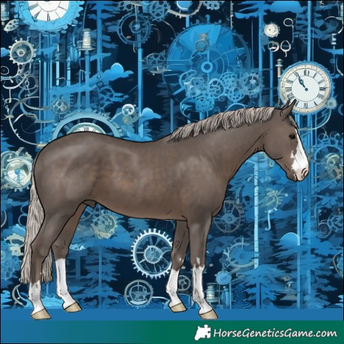 Horse Color:Silver Black 