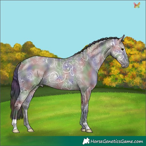 Horse Color:Nacre Grullo Ice
