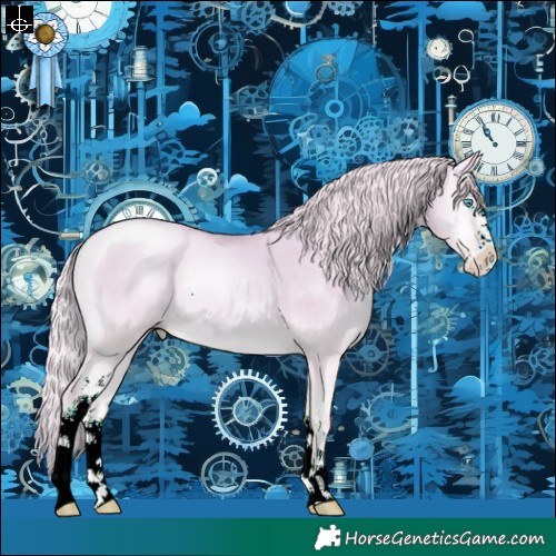 Horse Color:Watercolor Silver Amber Cream Champagne Pearl Onyx Sabino Rabicano 