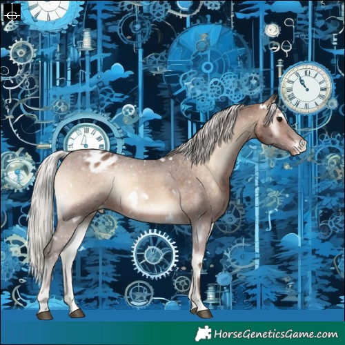 Horse Color:White Spotted Silver Brown Onyx Appaloosa Rabicano