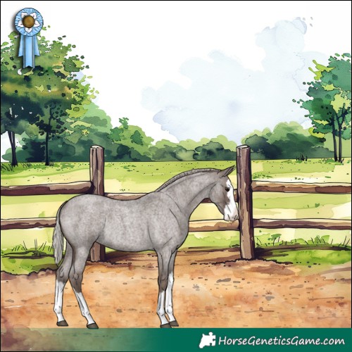 Horse Color:Silver Blue Roan Sabino Splash Varnish Rabicano 