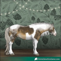 Horse Color:Silver Buckskin Tobiano 