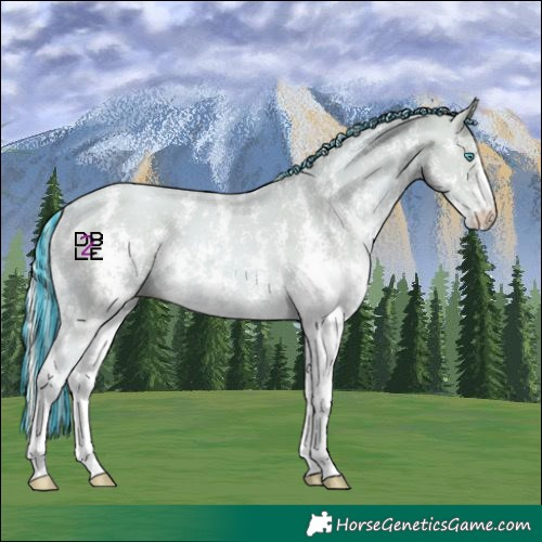 Horse Color:Painted Watercolor Cremello Sabino 