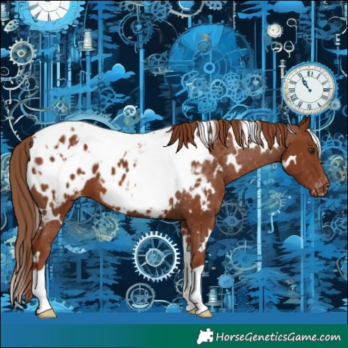 Horse Color:White Spotted Chestnut Appaloosa
