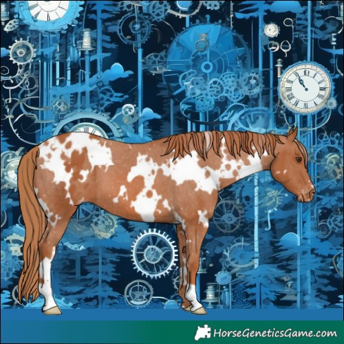Horse Color:White Spotted Chestnut Appaloosa