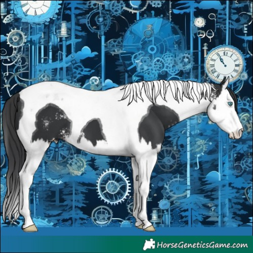 Horse Color:Black Sabino Splash Tobiano