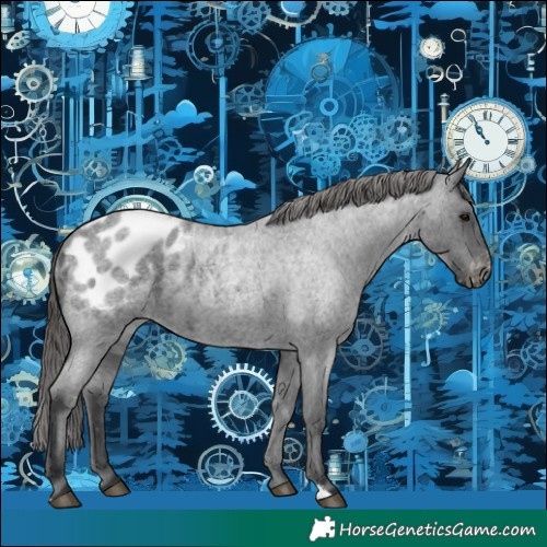 Horse Color:Blue Roan Appaloosa