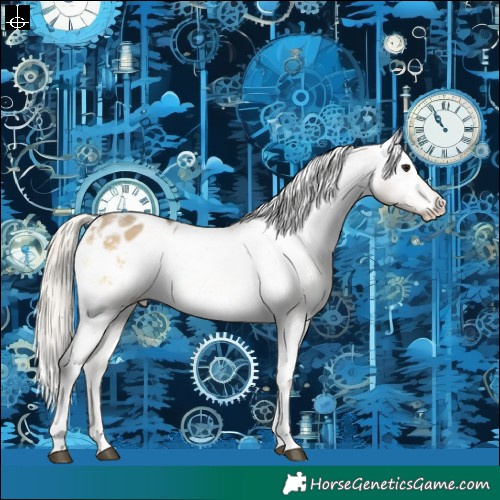 Horse Color:Silver Buckskin Onyx Tobiano Varnish Rabicano