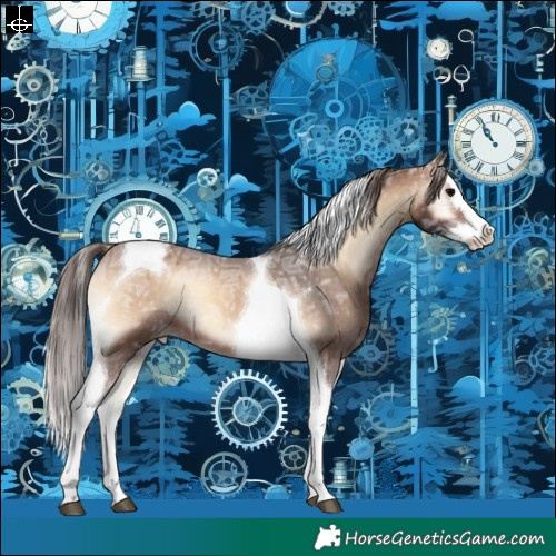 Horse Color:Brown Ice Onyx Splash Tobiano Varnish Rabicano 
