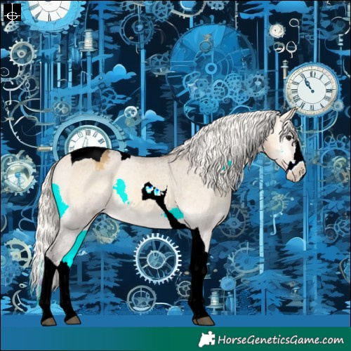 Horse Color:Silver Buckskin Onyx Splash Tobiano Appaloosa Rabicano 