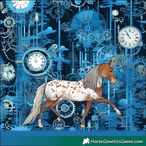 Horse Color:Silver Bay Near Leopard 