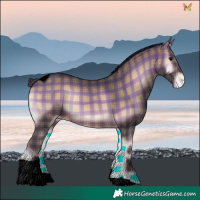 Horse Color:Void Plaid  Brown Onyx Tobiano Varnish 
