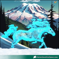 Horse Color:Void Thunderstruck Brown Onyx Tobiano 