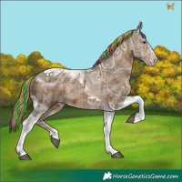 Horse Color:Painted Plaid  Liver Chestnut Ice Tobiano 