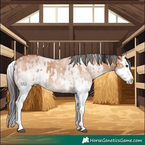 Horse Color:White Spotted Bay Dun Splash  and White Spotted Bay Splash 