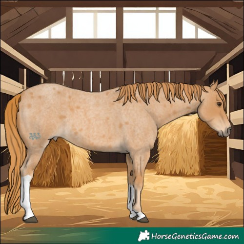 Horse Color:Red Roan Tobiano 