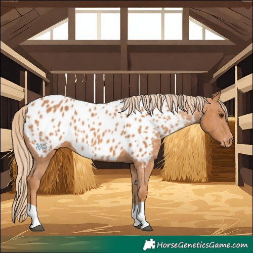 Horse Color:Chestnut Tobiano Appaloosa