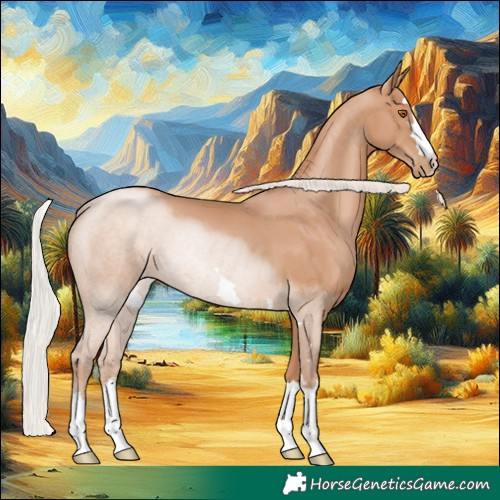 Horse Color:Silver Black Pearl 