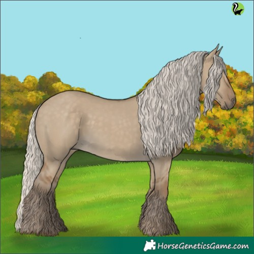 Horse Color:Silver Smoky Grullo 