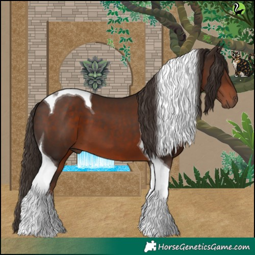 Horse Color:Liver Chestnut Tobiano 