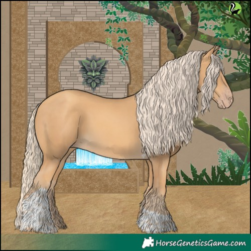 Horse Color:Gold Cream Champagne Tobiano 