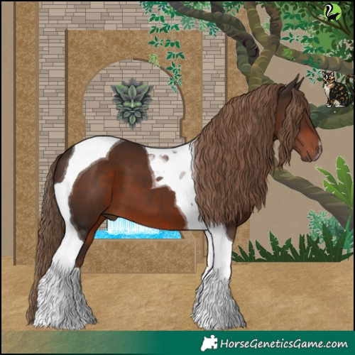 Horse Color:Liver Chestnut Tobiano 