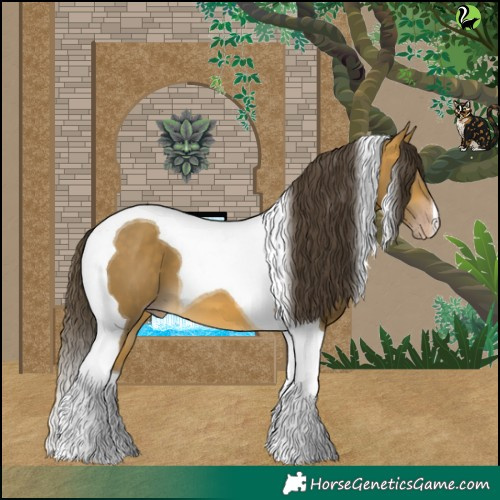 Horse Color:Sable Cream Champagne Tobiano 