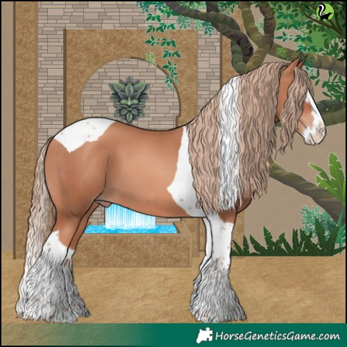 Horse Color:Gold Champagne Splash Tobiano 