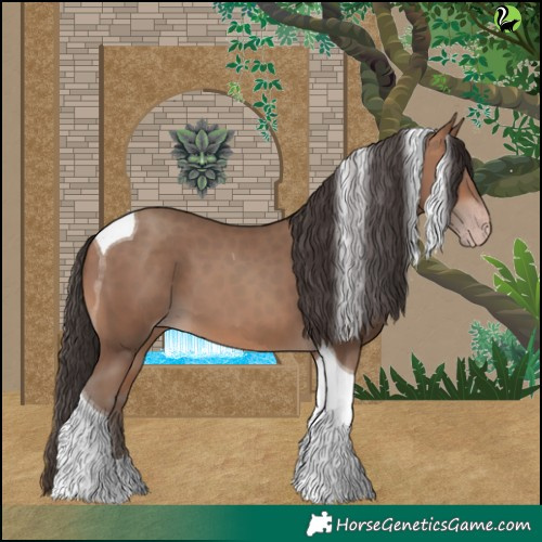 Horse Color:Sable Champagne Tobiano 