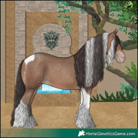 Horse Color:Sable Champagne Tobiano
