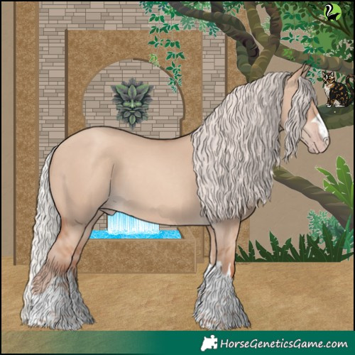 Horse Color:Silver Classic Champagne Dun 