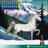 Horse Color:White Spotted Liver Red Dun Mushroom Varnish Rabicano 