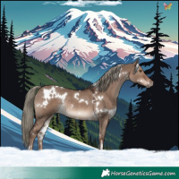 Horse Color:White Spotted Liver Red Dun Mushroom Rabicano 