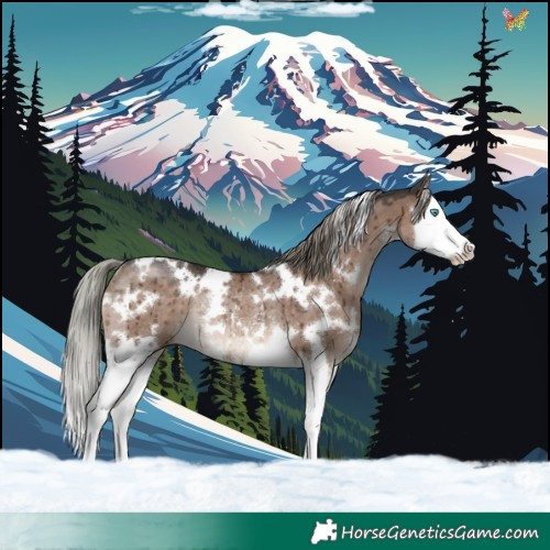 Horse Color:White Spotted Liver Red Dun Mushroom Splash Rabicano Brindle 