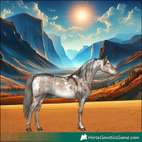 Horse Color:White Spotted Liver Red Dun Mushroom Rabicano Brindle