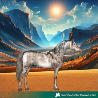 Horse Color:White Spotted Liver Red Dun Mushroom Rabicano Brindle 